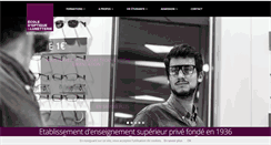 Desktop Screenshot of ecole-optique-lille.com