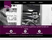 Tablet Screenshot of ecole-optique-lille.com